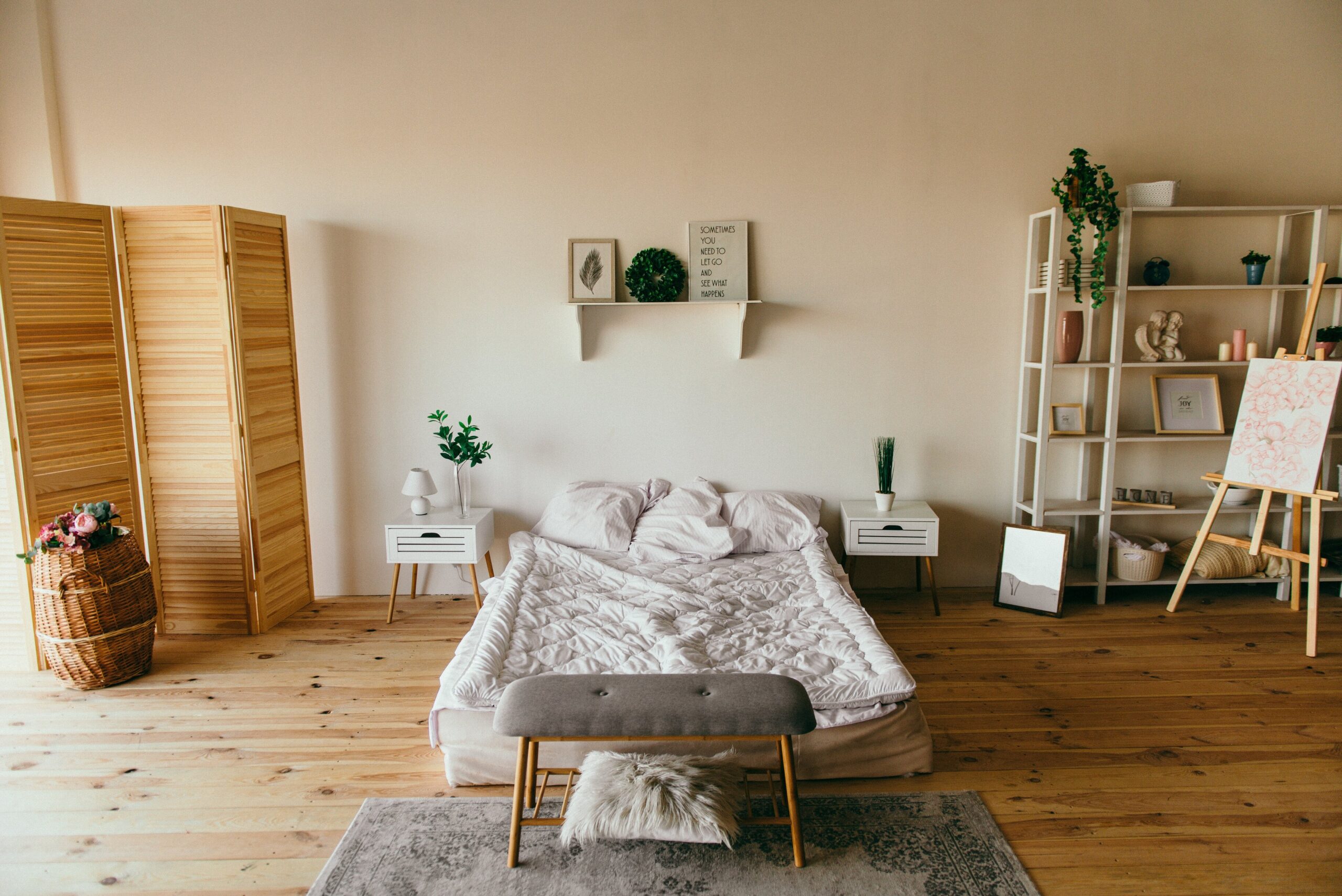 bedroom in an apartment